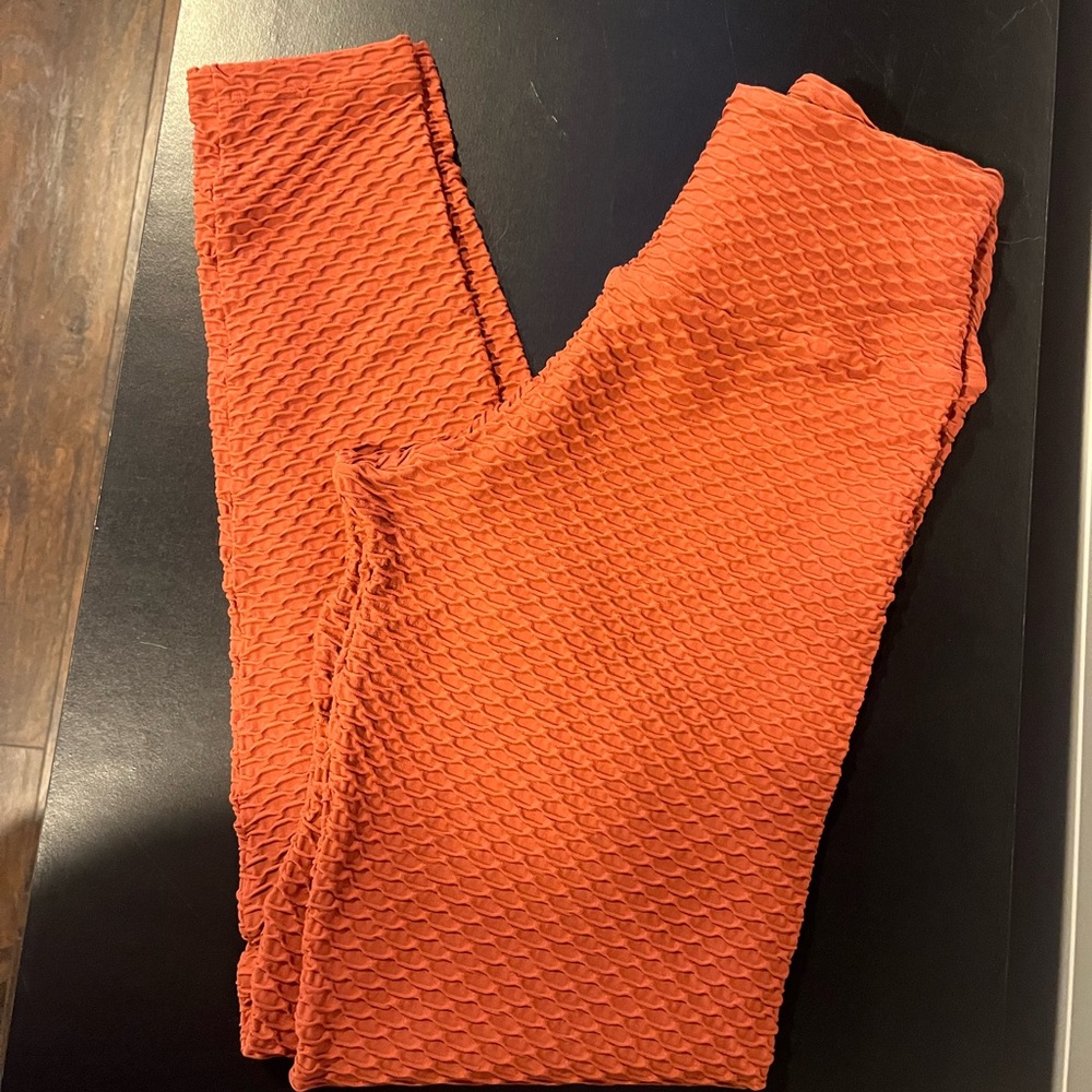 Booty by Brabants Orange Workout Leggings One Size Fits All